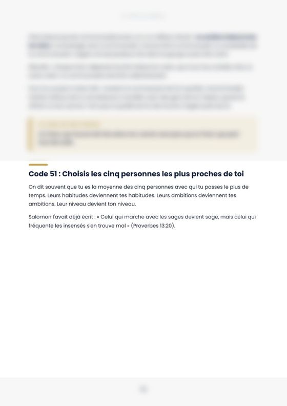 Page du livre : code 51